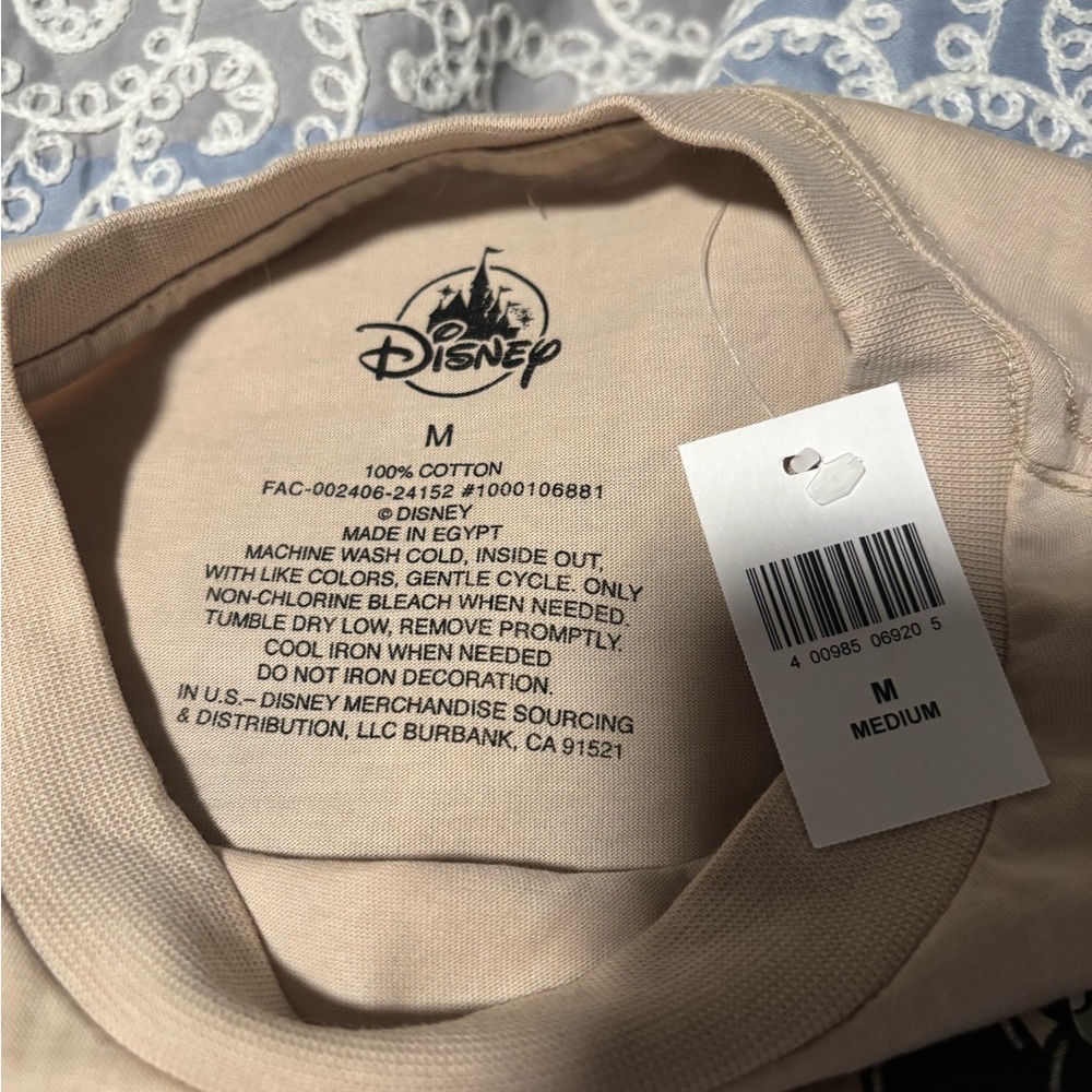 Disney Tan Short Sleeve Tee with Mickey and Minnie - Picture 2 of 2